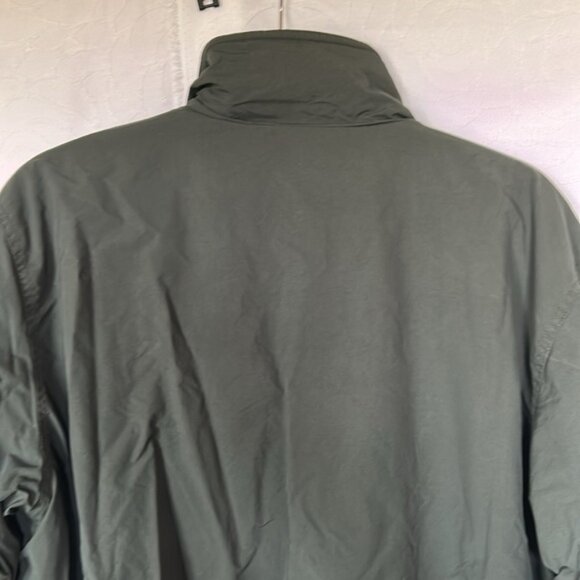 LL BEAN vintage dark hunter green fleece lined zipper front jacket Size L Reg - Picture 9 of 13